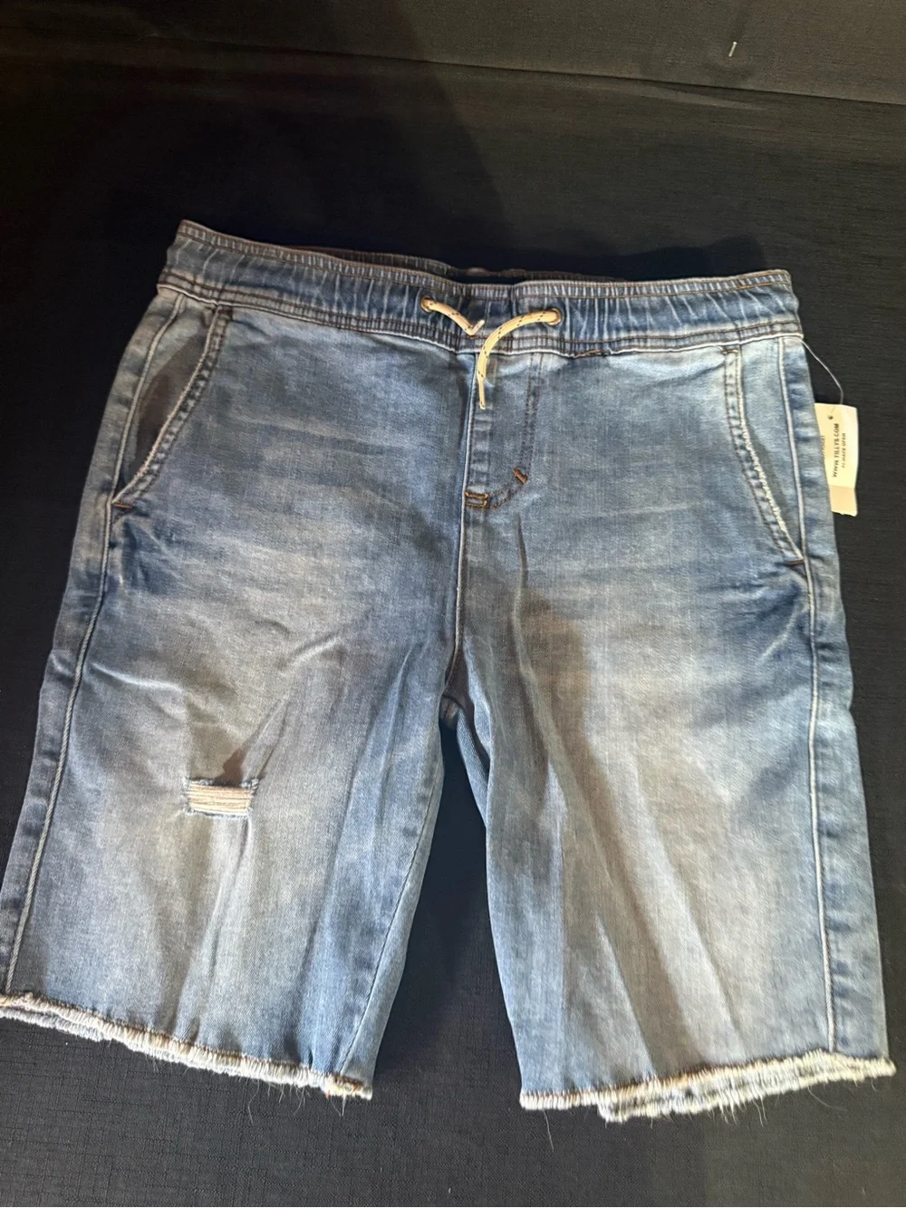 RSQ Light Blue Denim Drawstring Shorts for Kids